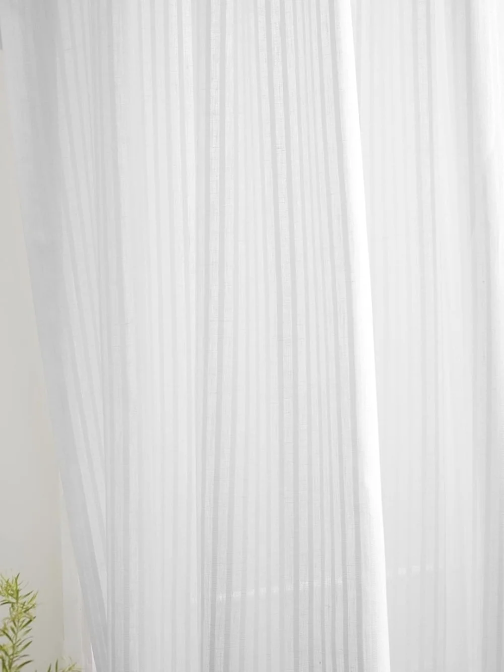 Solino Home Linen-Cotton Blend Zoe Stripe Curtain 108